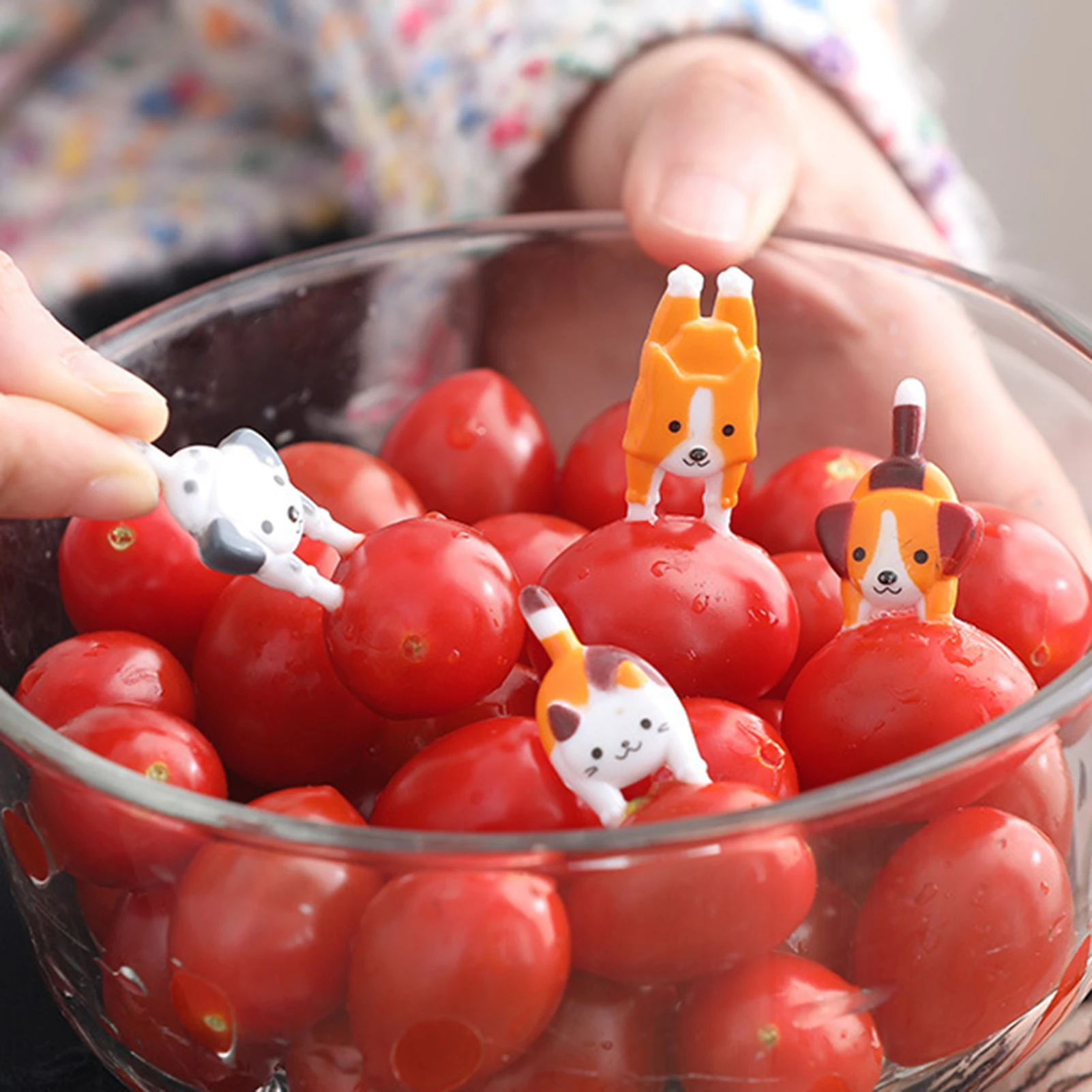 7 шт. фруктовая вилка животных для детей от двух до восьми и других десертов с