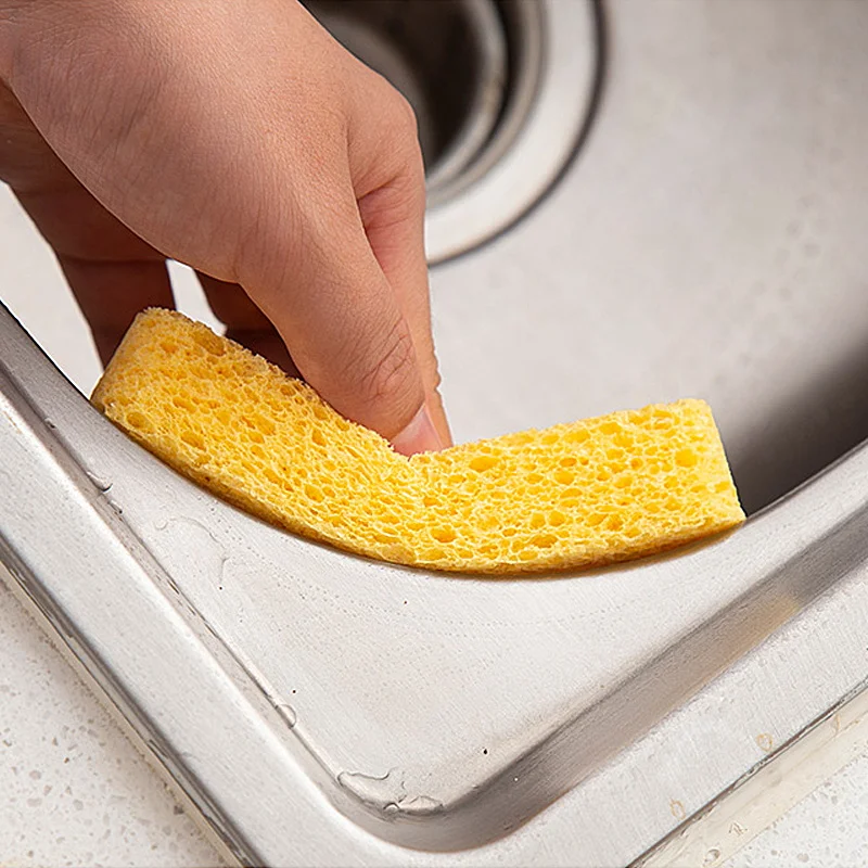 

1PC Wood Pulp Sponge Magic Sponge Eraser Dishwashing Sponge Cleaner Cleaning Sponge for Kitchen Bathroom Cleaning Tools