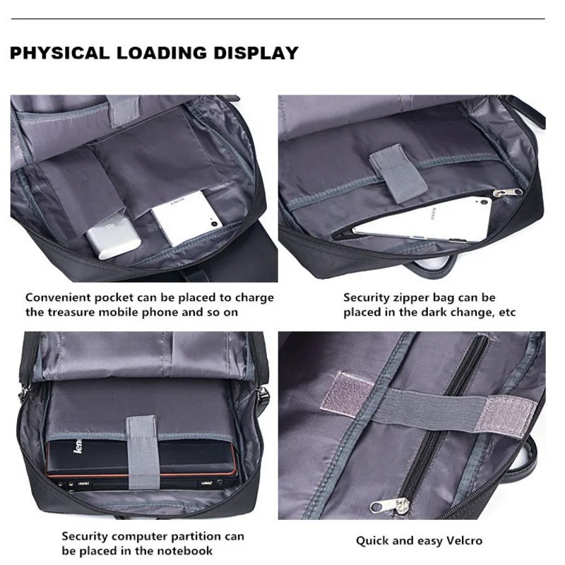 Рюкзак мужской для ноутбука водонепроницаемый с USB-зарядкой | Багаж и сумки