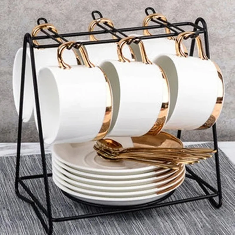 Набор кофейных чашек в Европейском стиле керамические маленькие роскошные