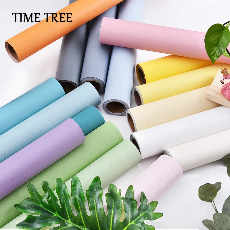 

61cm*1m Solid Self-Sticking WallPaper Waterproof Wall Art Sticker WallPaper Heat Resistant Bedroom Children's Room WallPaper