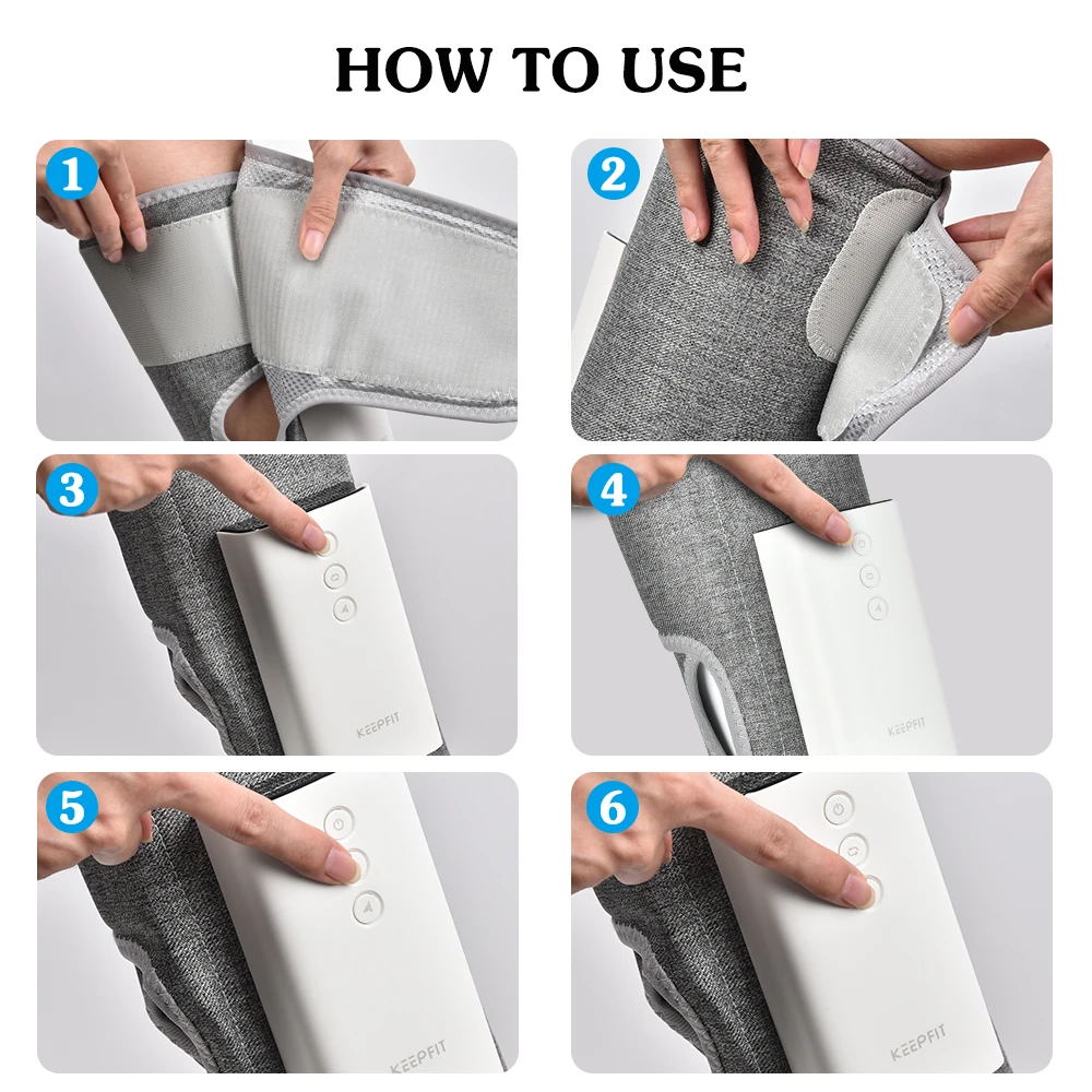 Массажер для ног беспроводной контроль сжатия воздуха перезаряжаемый массаж