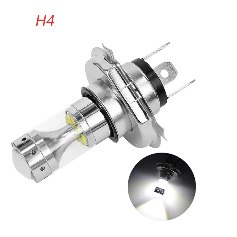 DERI 2 шт. H4 9003 HB2 60 Вт светодиодный мото rcycle головной светильник HID Hi/Low Beam 6500K ampoule светодиодный мото Светильник лампы Мото Аксессуары