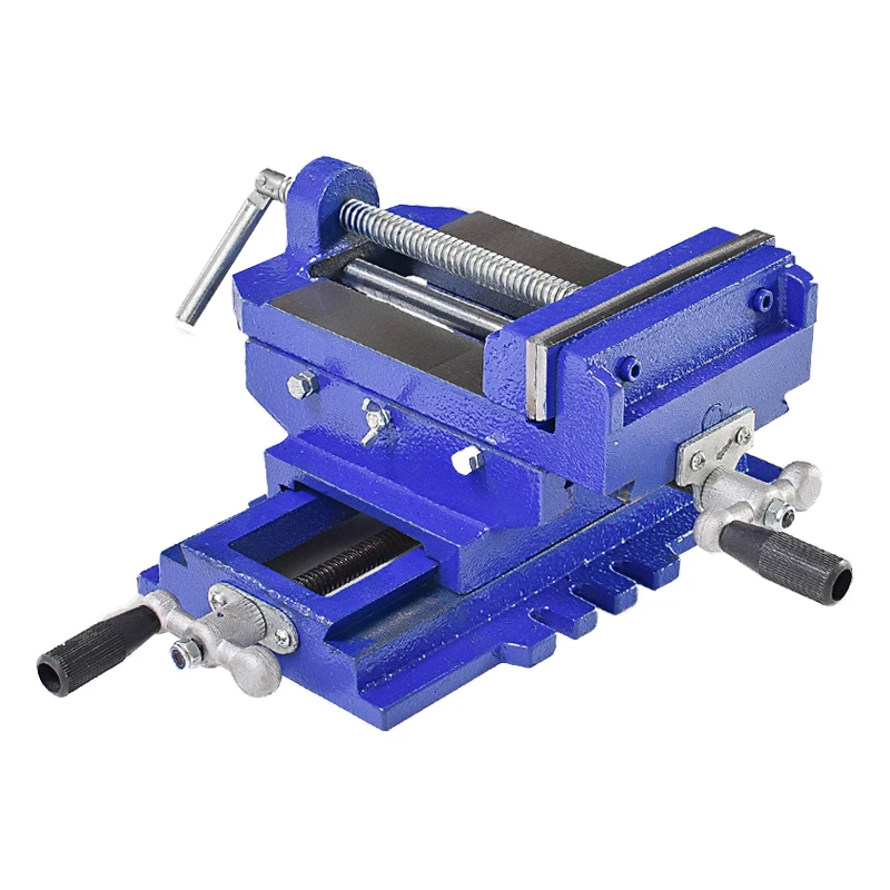 

Two-Way Movement Bench Drill Operating Platform Flat Tongs Precision Bench Vise Clamp Tool Heavy Duty Cast Iron Plain Vice YZ