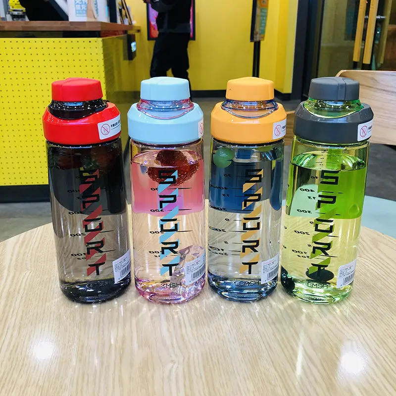 

2021 new water cup girls' high beauty summer net red Creative Cup Plastic fall resistant Harajuku style