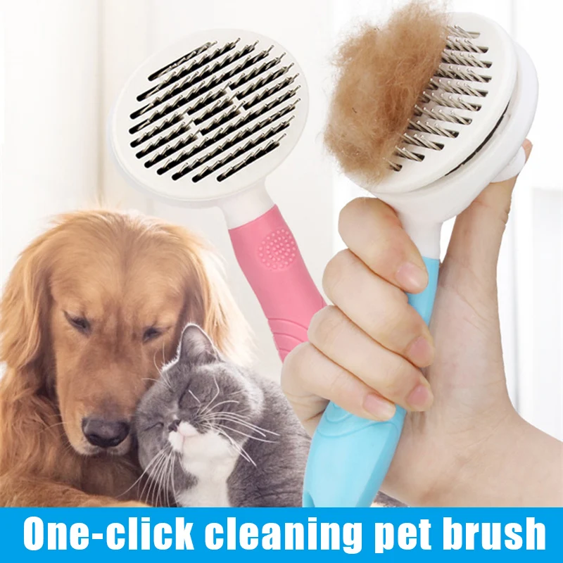 

New Hot Self Cleaning Slicker Brush for Dogs and Cat Pet Groom Hair Brush with Pin Pet Groom Comb USJ99