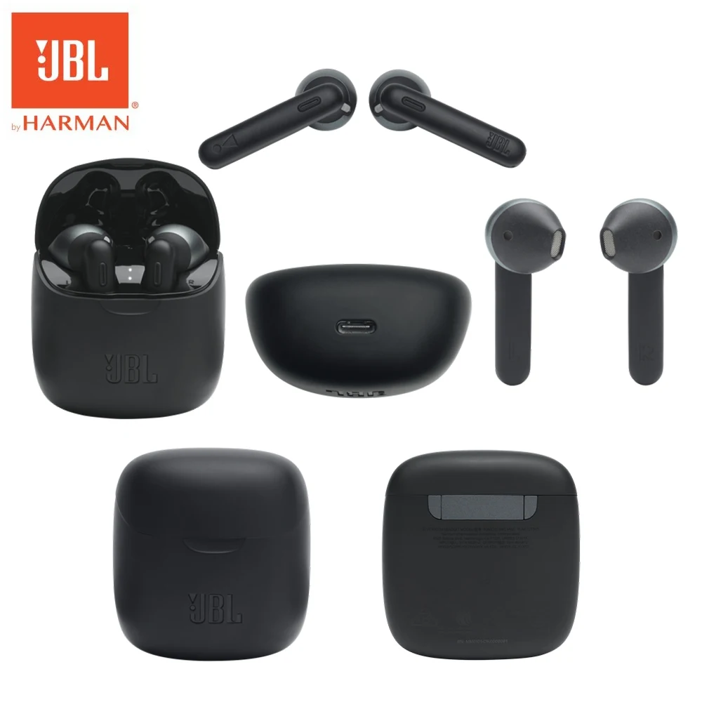 

JBL Original TUNE 220 TWS True Wireless Bluetooth Earphones T220TWS Stereo Earbuds Sound Headphones Headset Mic Charging jbl-220