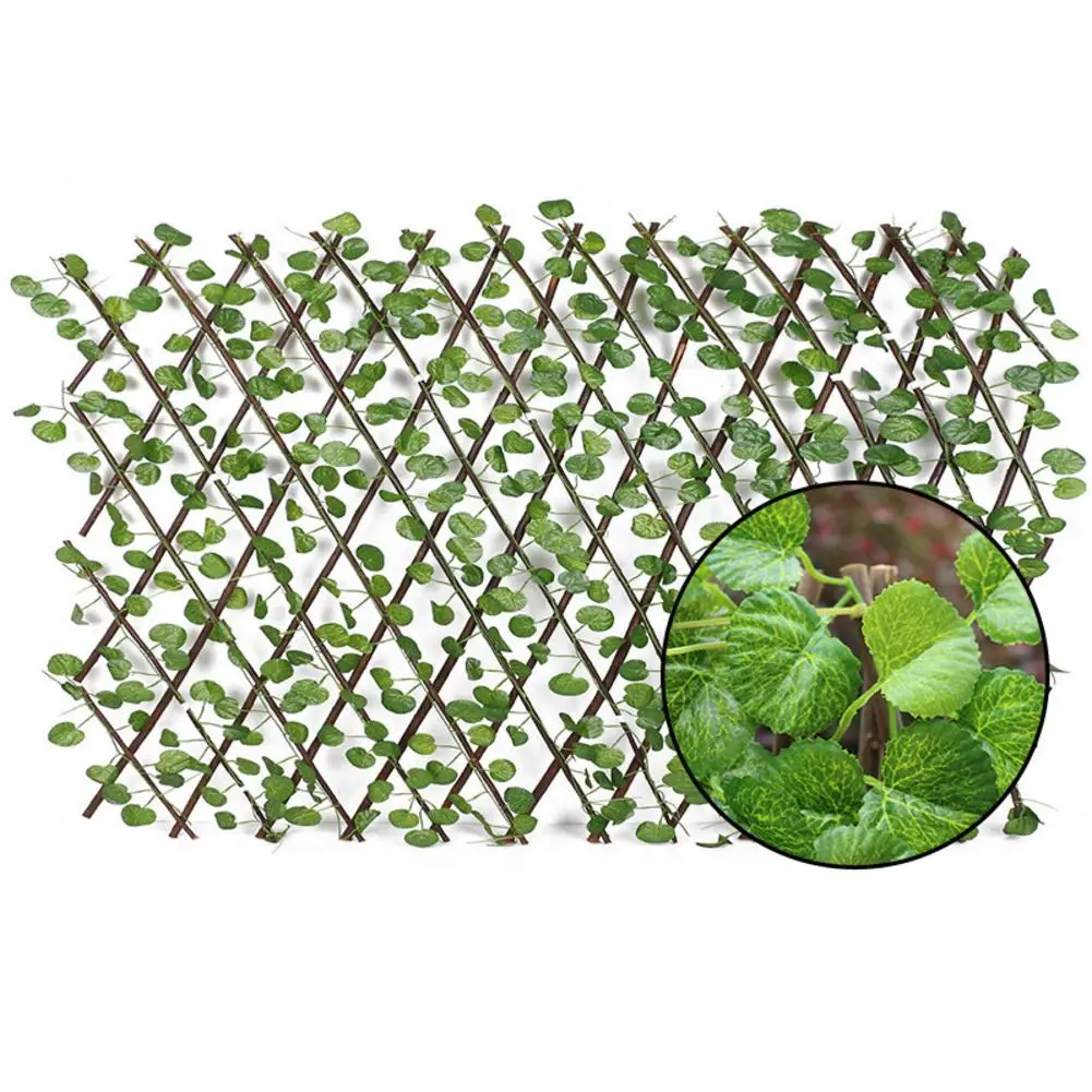 Удлинитель для садовых зданий забор искусственные зеленые листья ветка
