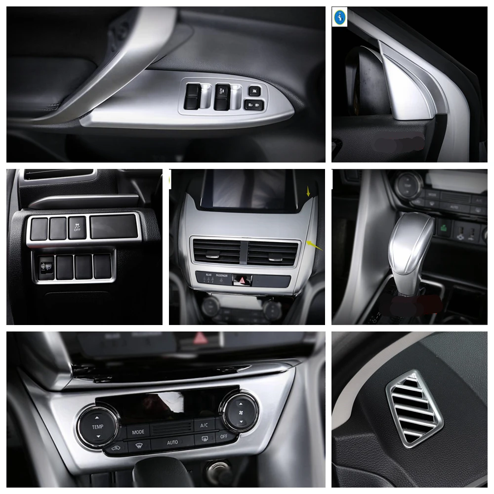 

Pillar A Lift Button Air AC Panel Gear Knob Cover Trim For Mitsubishi Eclipse Cross 2018 - 2021 Accessories Interior Refit Matte