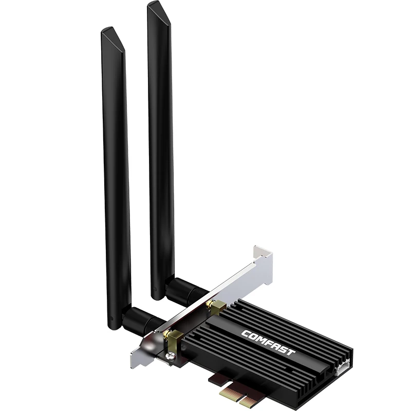 

Беспроводной адаптер 5374 Мбит/с WiFi 6E PCI-E 2,4 ГГц/5 ГГц 802.11ac/ax BT5.2 AX210 NGW PCI express сетевая карта с антенной для Win10