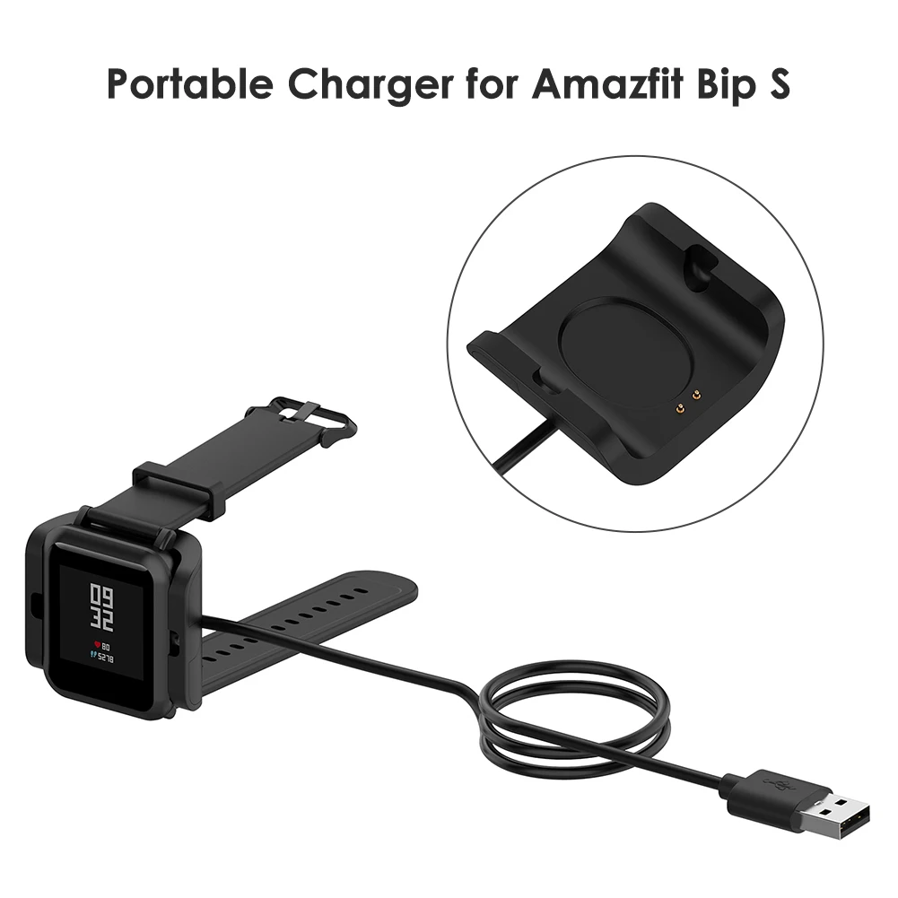 

3 фута USB зарядный кабель элегантные часы удобный элемент для Amazfit Bip S A1805 умные часы