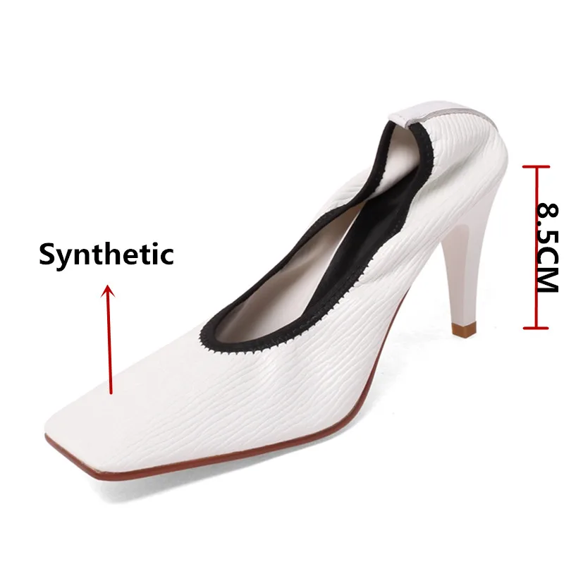

MStacchi Brand Designre Women Pump Shoes Woman Thin High Heels Slip-On high Quality Dress Shoes Sexy Ladies Square Toe Shoes New