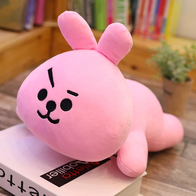 

Kawaii Cartoon Kpop Celebrity Lying Animal Lovely Plush Toys Stuffed Doll Pillow Anime Soft Rabbit Dog Koala Horse Gift For Girl