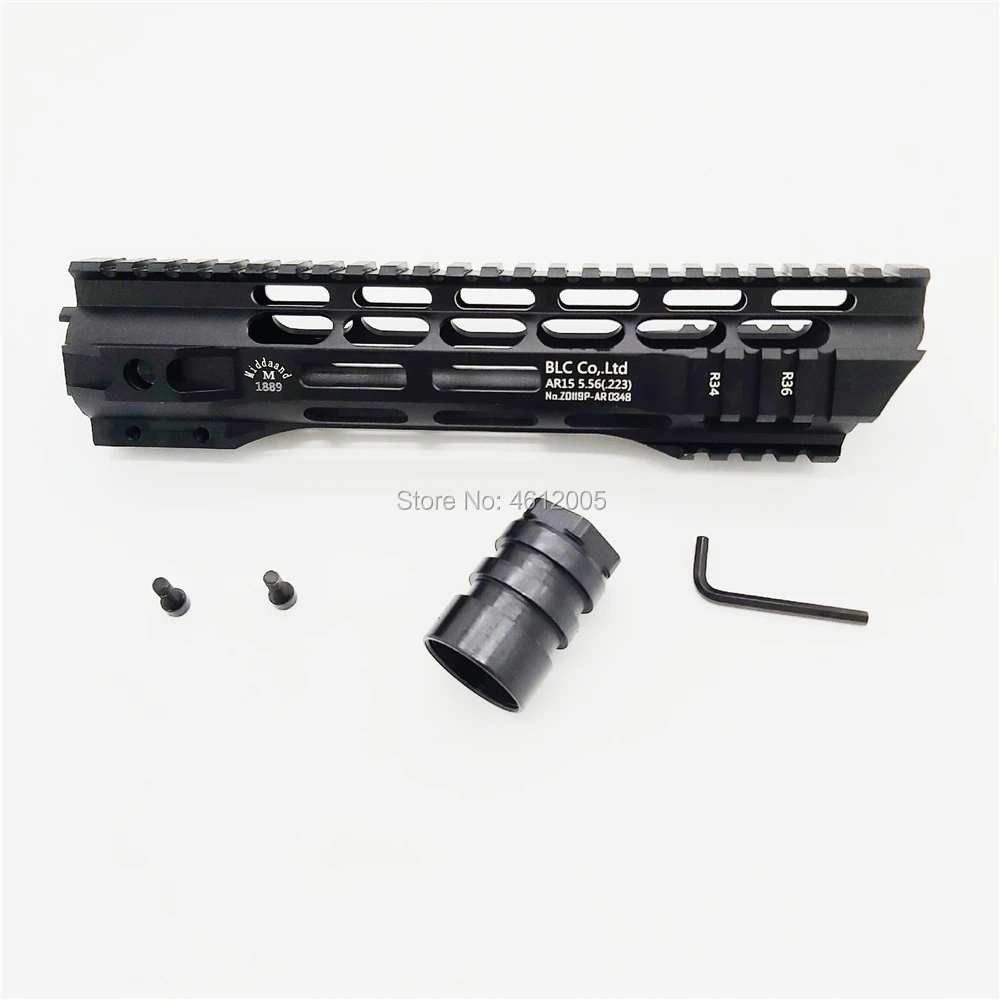 7 10 12 15 дюймов тактический ar 15 AR15 MLOK handguard поплавок супер тонкий Handguard Quad Rail стальная гайка для M4 M16