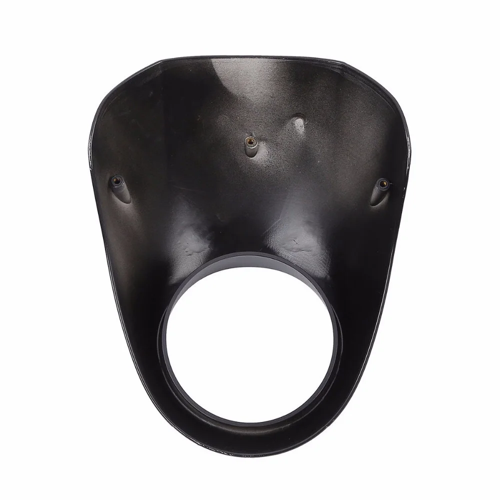 Черная маска - обтекатель для фар с аппаратным передним летящим экраном