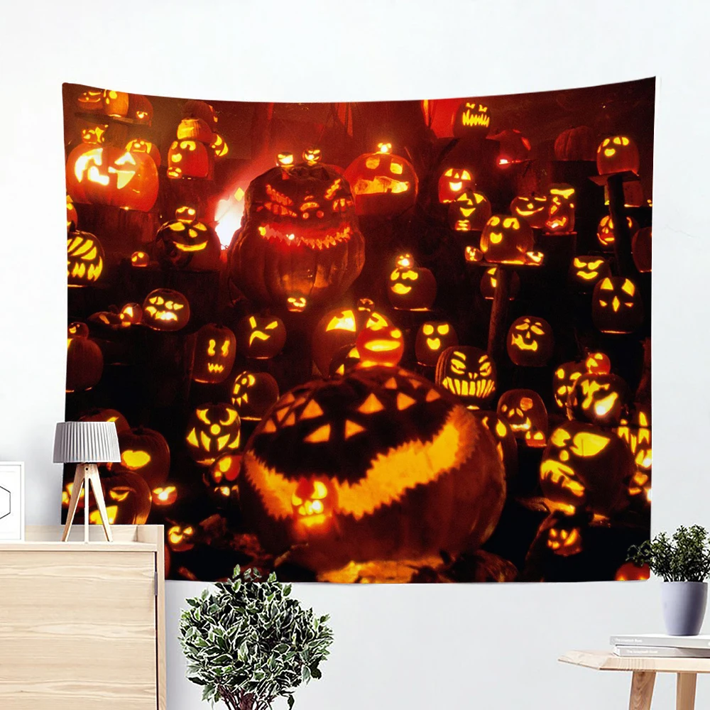 

European and American Style Halloween Background Cloth Wall Decor Hanging Cloth Wall Cloth Bedroom Decoration Cloth Tapestry