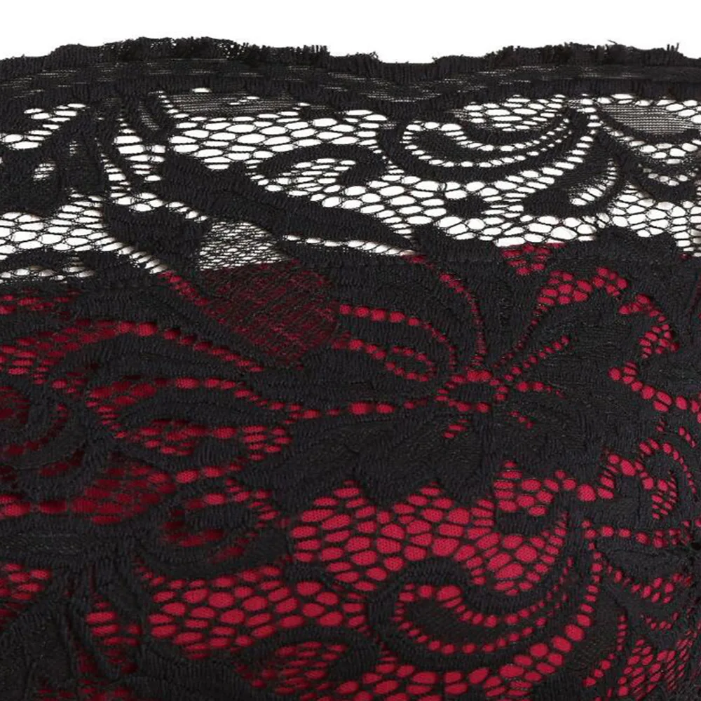 Винтажное кружевное платье с открытыми плечами элегантное Прозрачное для