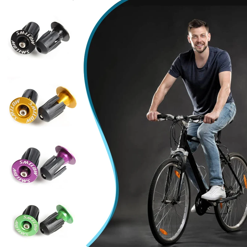 1 пара алюминиевая крышка руля Mtb для велосипеда твердая рукоятка торцевая s ручка