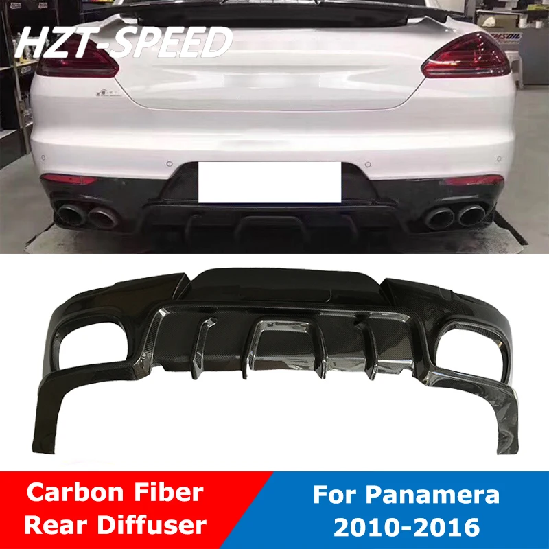 Диффузор заднего бампера для губ из углеродного волокна Porsche Panamera