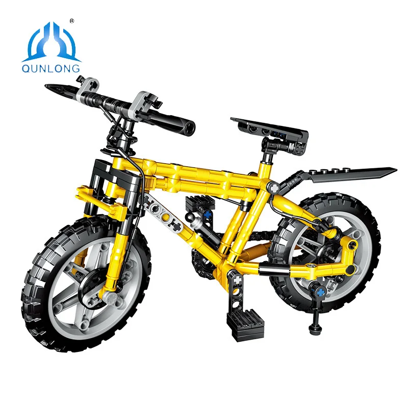 

QUNLONG технический велосипед, городской внедорожник, горный велосипед, езда на велосипеде, модель, конструктор, кирпичи, высокотехнологичный ...