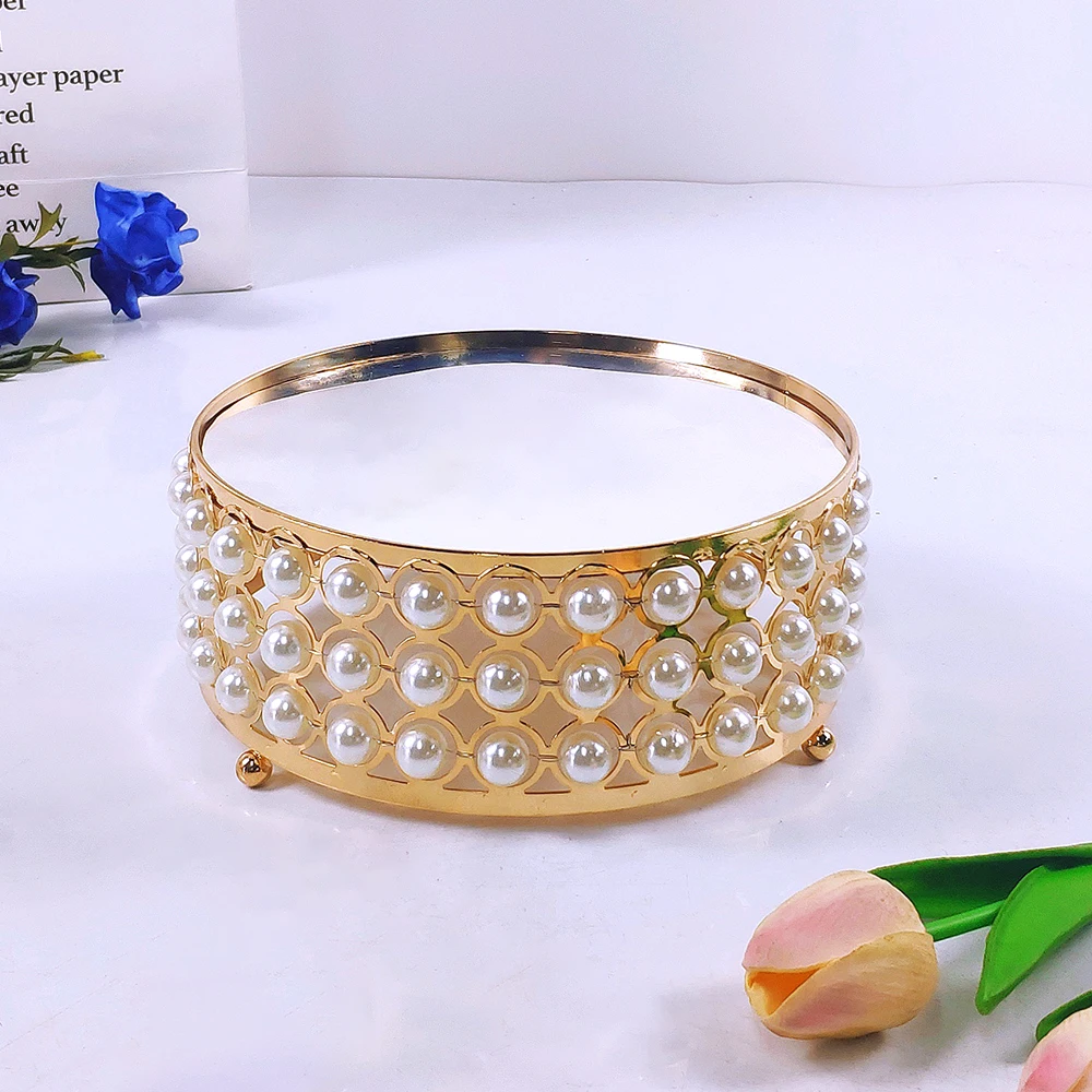 1 шт. золотистая зеркальная подставка для украшения дома | Дом и сад