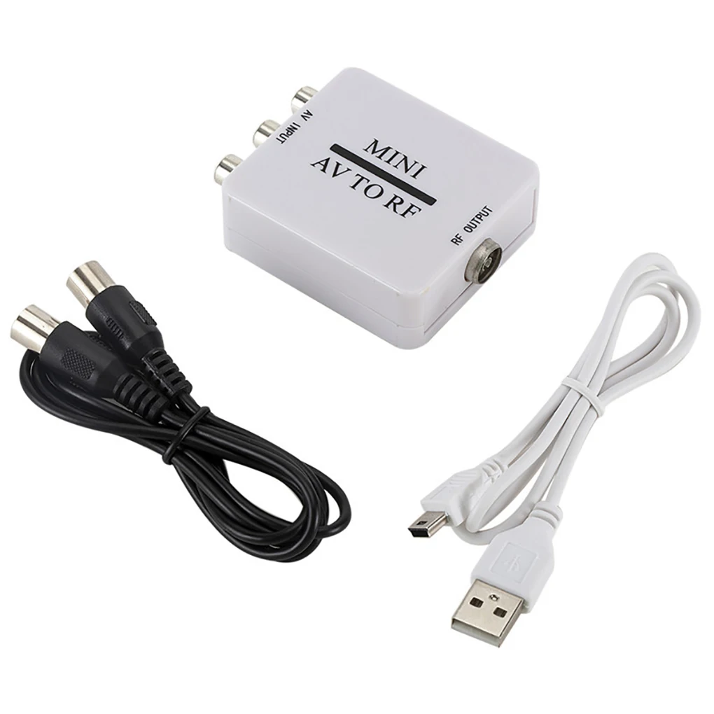 Мини HD видео конвертер RCA AV CVSB в RF адаптер Поддержка 67 25 МГц 61 для ТВ VHS VCR DVD