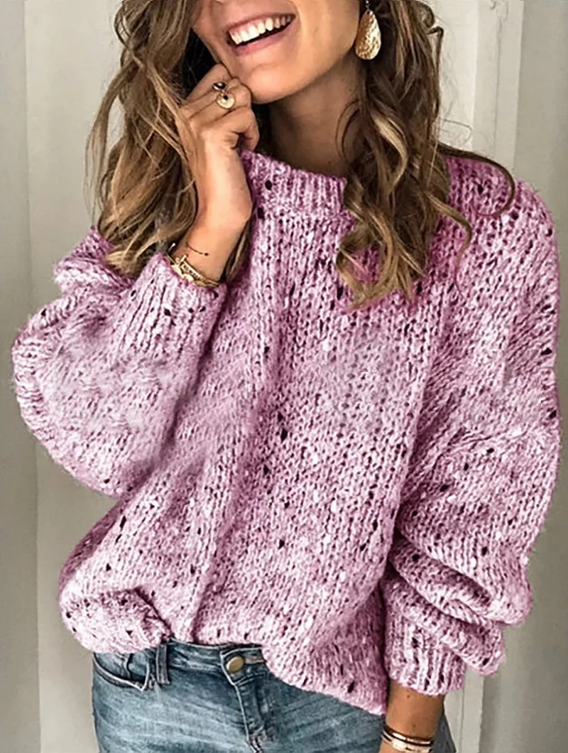 Autumn Winter Casual V-neck Sweaters Women Long Sleeve Knitted Pullovers Female Loose Tops Pull Jumper Drop Shipping 2XL |