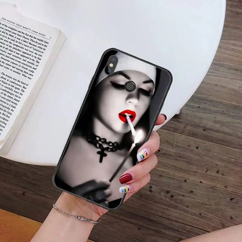 

Sister Nun Sexy Girl Phone Cases For Xiaomi Redmi 7 9t 9se k20 mi8 max3 lite 9 note 8 9s 10 pro Soft Shell Cover Funda