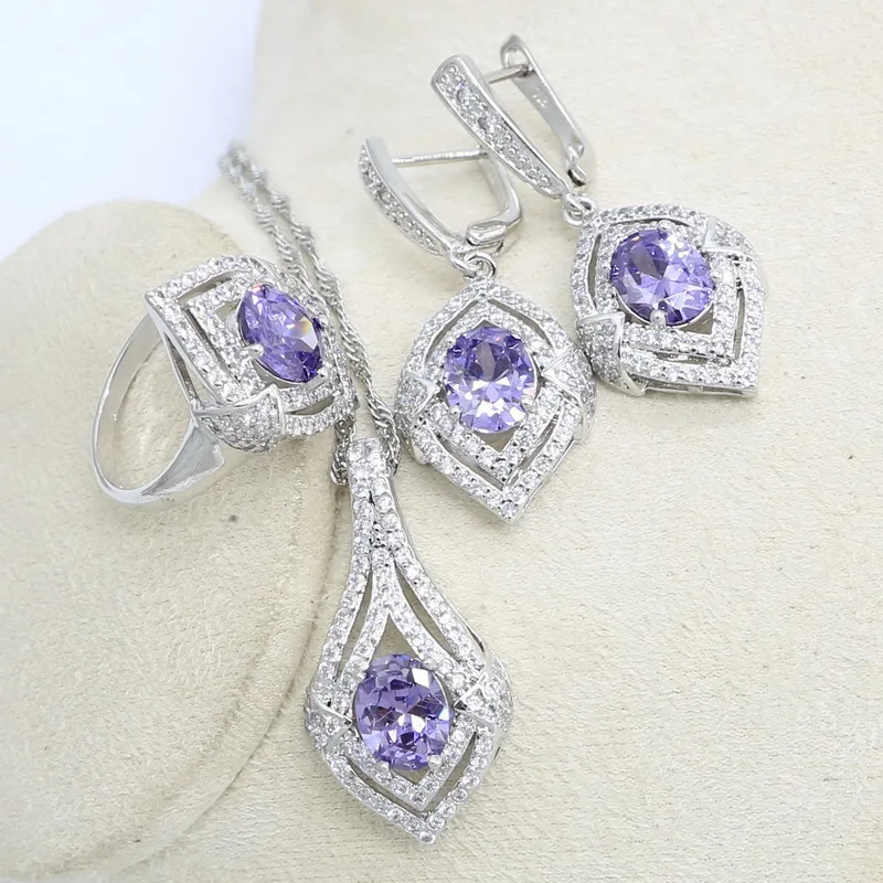 Женский ювелирный комплект из колье серёг и кольца с фианитом|Ювелирные наборы| |