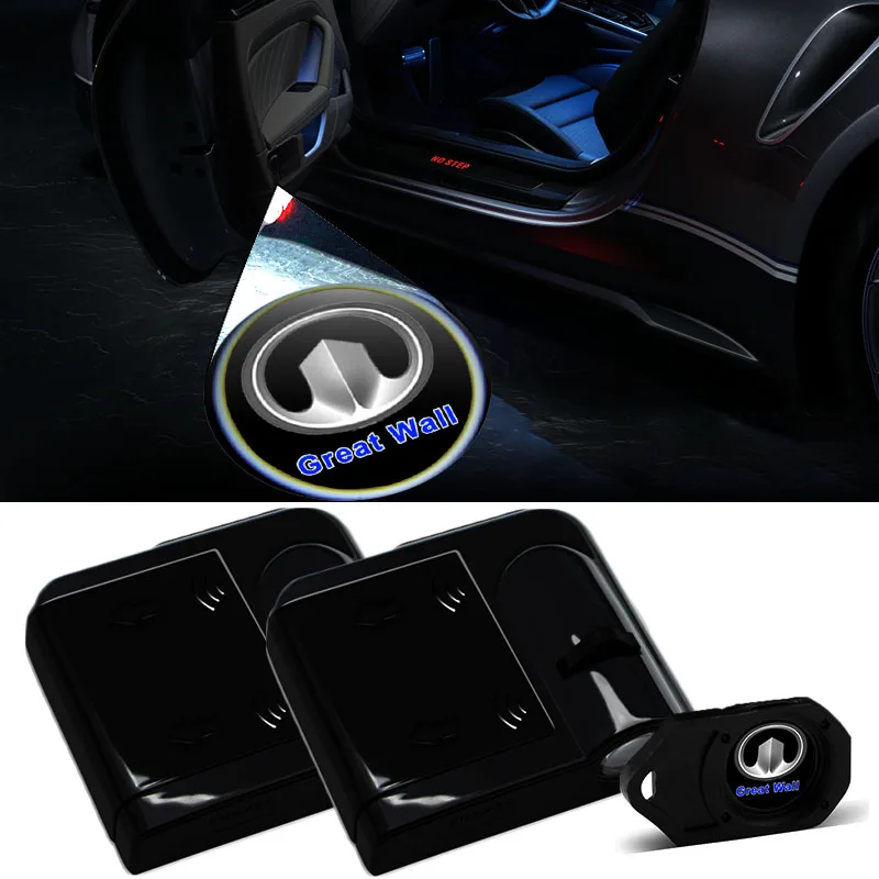 

1/2pcs Car Door Led Welcome Light Logo Projector Laser Door Light Accessories for Great Wall H5 H3 SafeM4 Wingle5 Deer VoleexC30
