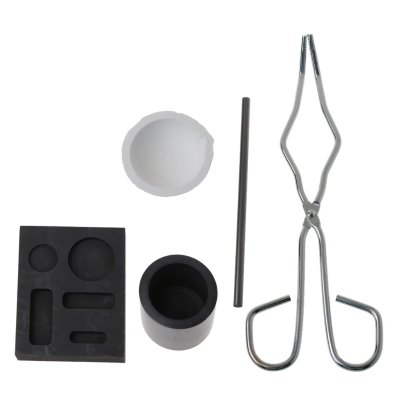 Набор графитовых тигелей 5 шт. формы для таяния слиток серебра набор инструментов