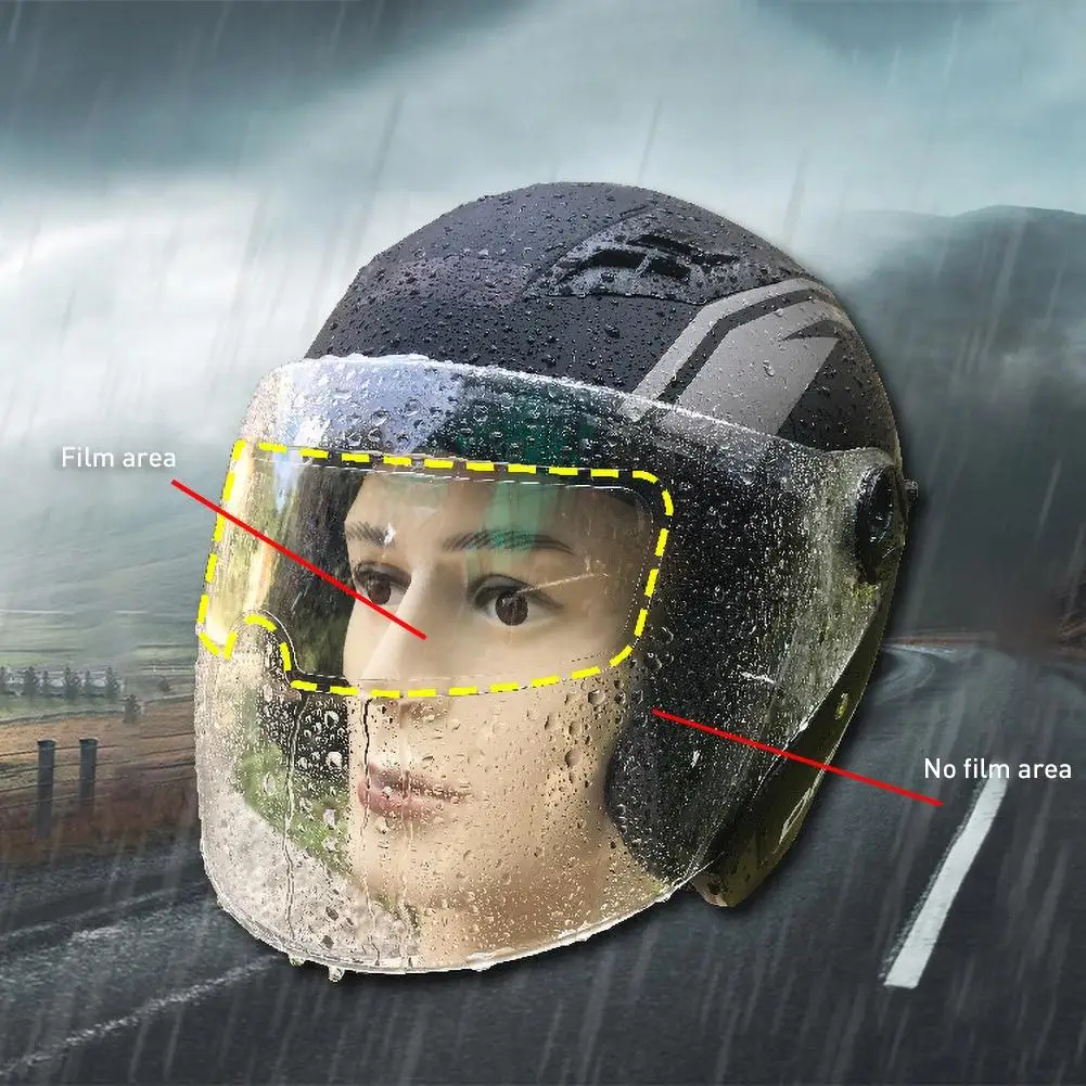 

Universal Motorcycle Motorbike Helmet Visor Lens Anti-Fog Clear Film Sticker