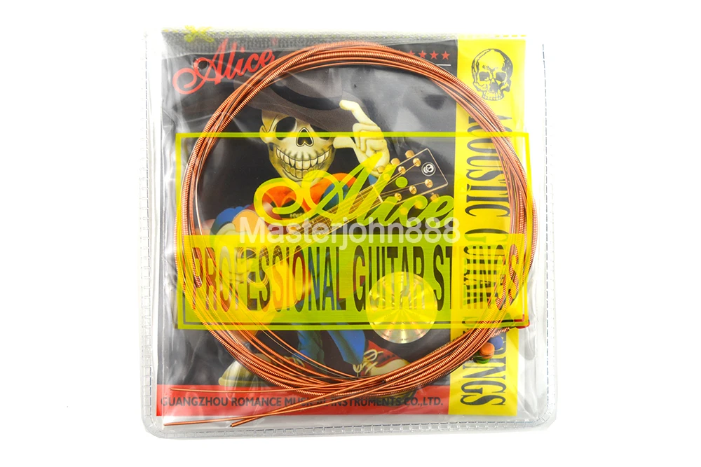 3 Sets Alice A206P-SL Acoustic Guitar Strings Stainless Steel Phosphor Bronze Color Wholesales Free Shippng | Спорт и развлечения