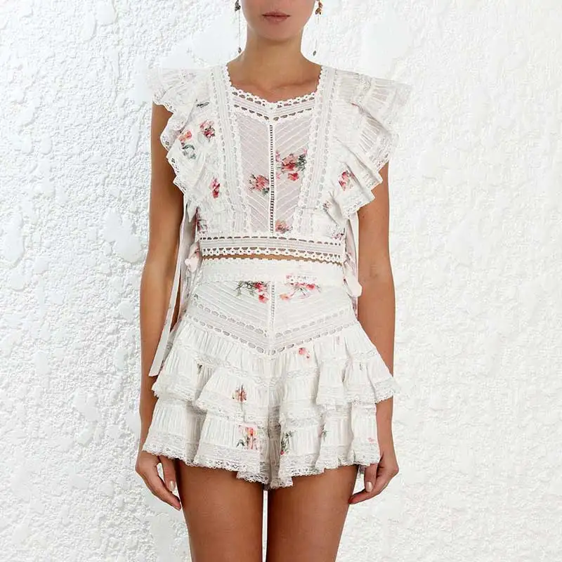 Женский комплект из 2 предметов платье в стиле бохо с цветочным принтом летнее