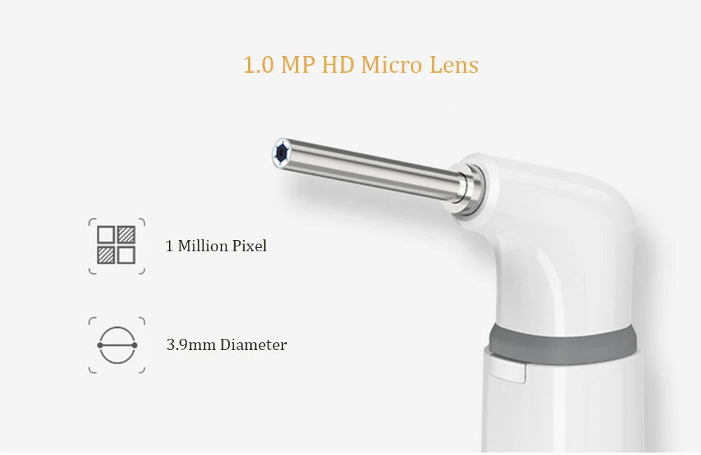 

3.9mm Wifi Ear Endoscope Camera 1080P Video Otoscope Ear Inspect Camera Borescope Digital Medical Otoscop for ios android Phone