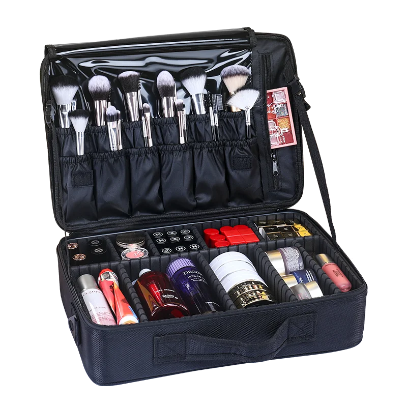 

New Large Capacity Cosmetic Bag Professinal Women Travel Makeup Case