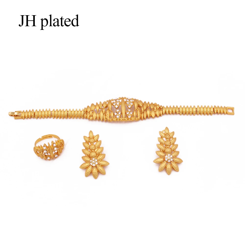 Комплект украшений для женщин новый набор из 24 к золота индийский дубай