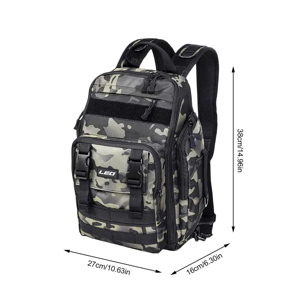 

Multifunction Fishing Bag Waterproof Tactical Backpack Large Camouflage Storage Bag Climbing Outdoor Shoulder For Men Women