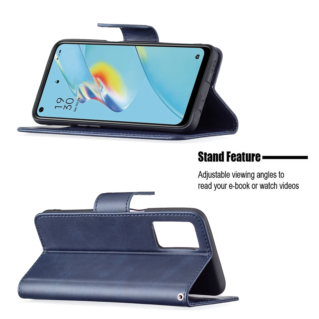 OPPO A15 Leather Flip Case For OPPO A54 Case sFor OPPO A 15 A74 A94 A93 A55 A7 4G 5G Coque Magnetic Stand Book Phone Cover Etui