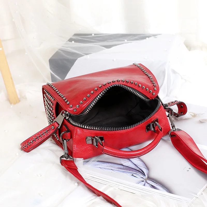 

2020 New Real Leather Handbag Women's fashion Boston bags Tote shoulder bag ladies crossbody bag Women messenger bag