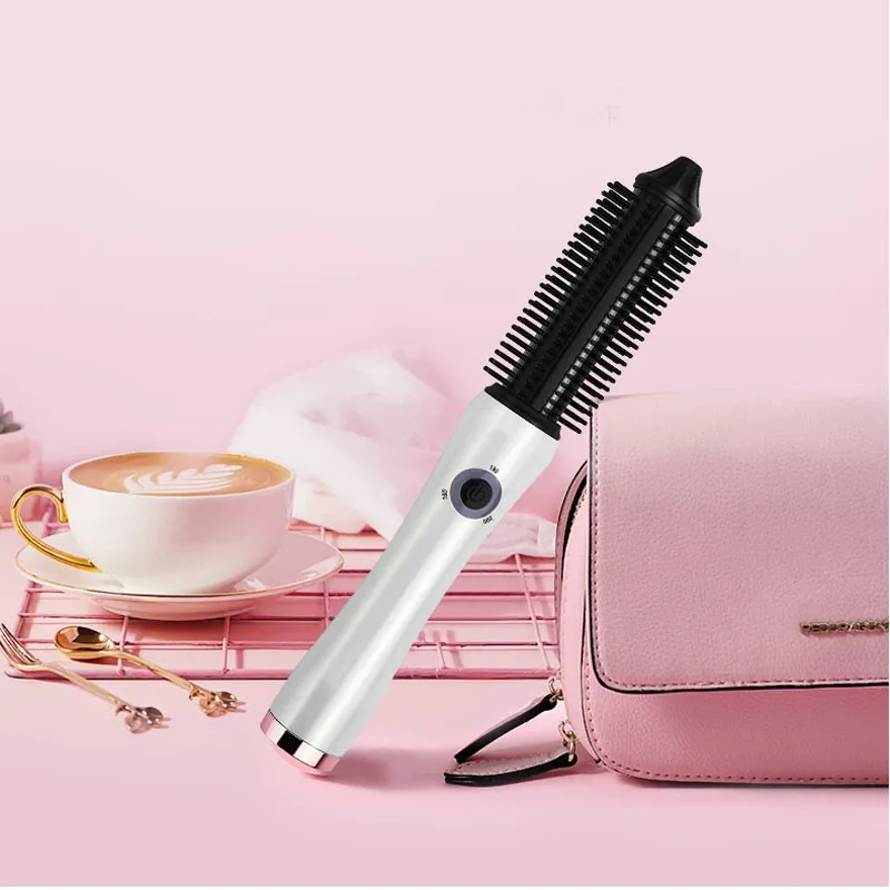 Беспроводной выпрямитель для волос USB аккумуляторная щетка выпрямления