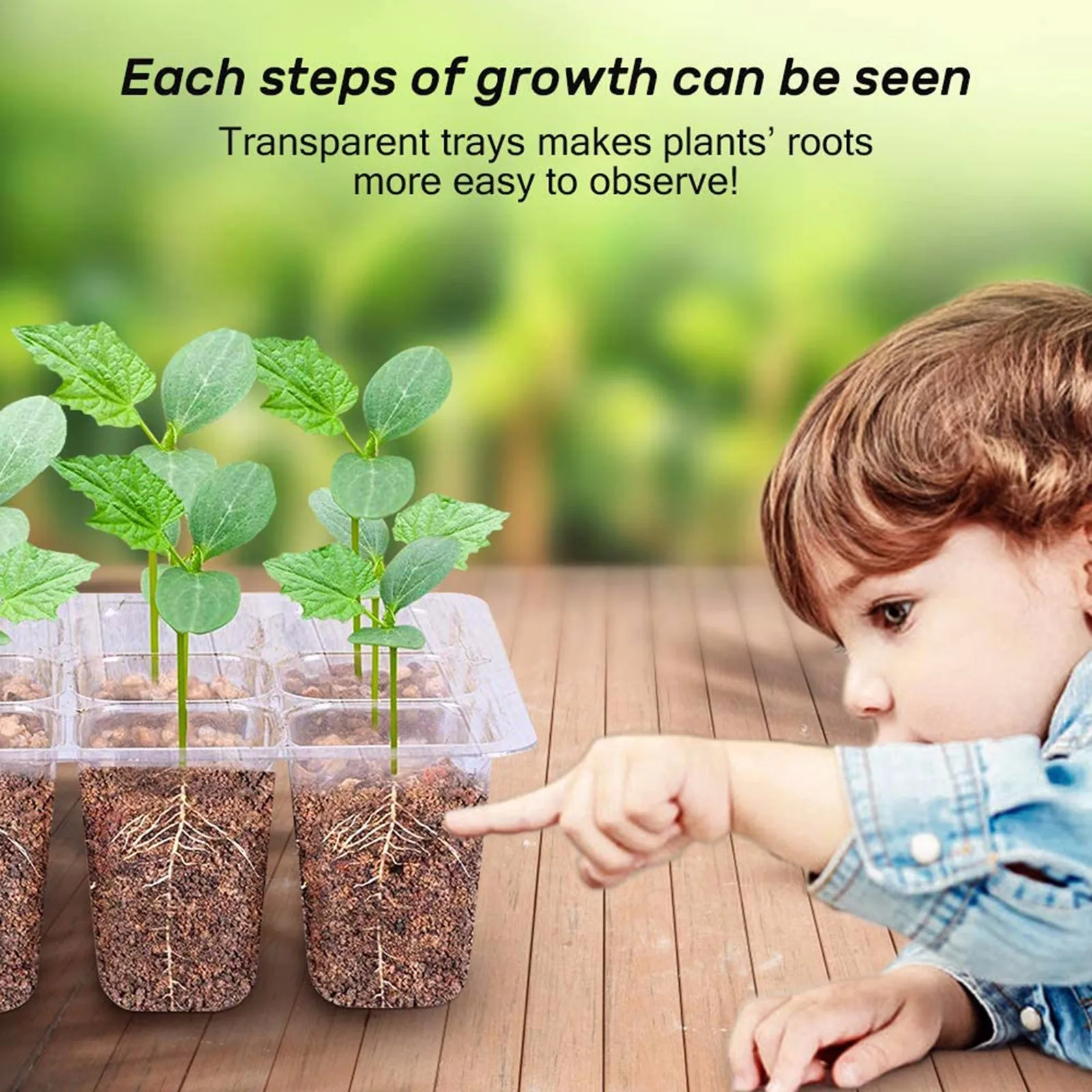 10 упаковка семян стартер лотки горшки питомники кассета для рассады влажности