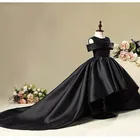 2020 черное платье принцессы со шлейфом свадебное платье длинное платье с шлейфом vestido de novia ET0404