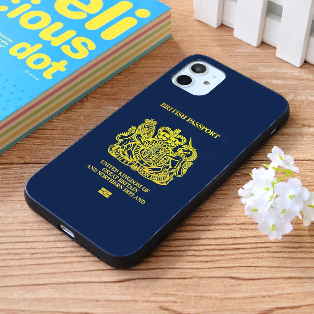 

For iPhone British new passport Soft TPU border Apple iPhone Case