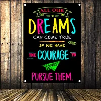 inspirational classroom posters flags banners chalkboard motivational quotes for students teacher classroom decorations a1