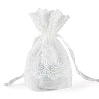 10x14cm 10pcs lace jewelry gift bag drawstring bag for home holiday party diy bracelet wedding decoration can be customized