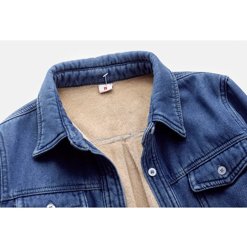 

Vintage Denim Shirt Women Autumn Winter Korean Long Sleeve Thick Velvet Slim Warm Blouse Plus Size Clothing Ladies Tops 3XL H942