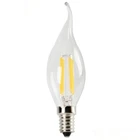 Прозрачная Матовая лампа Эдисона, светодиодсветодиодный свеча E14, хрустальная лампа теплого белого цвета в стиле ретро с нитью накаливания и наконечником, светодиодсветодиодный лампа E14
