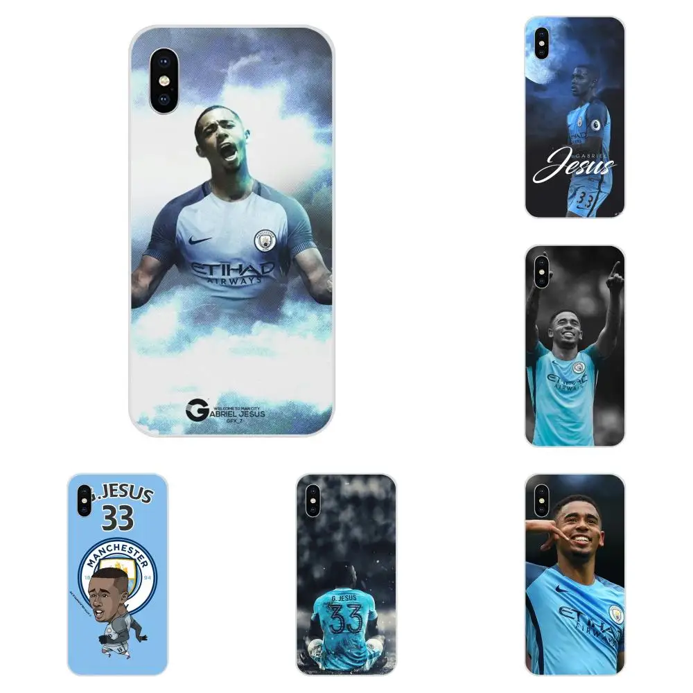 Футболист Gabriel Иисуса 33 для Huawei NOVA 2 V20 Y3II Y5 Y5II Y6 Y6II Y7 Y9 G8 G9 GR3 GR5 GX8 Prime 2018 2019 мягкие
