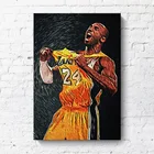 Постер Коби Брайант баскетбольный современный простой Декор для гостиной баскетбольный игрок для отеля Квартиры Холст Настенная картина